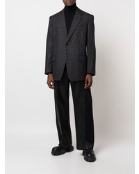Versace Prince Of Wales Check Single Breasted Blazer