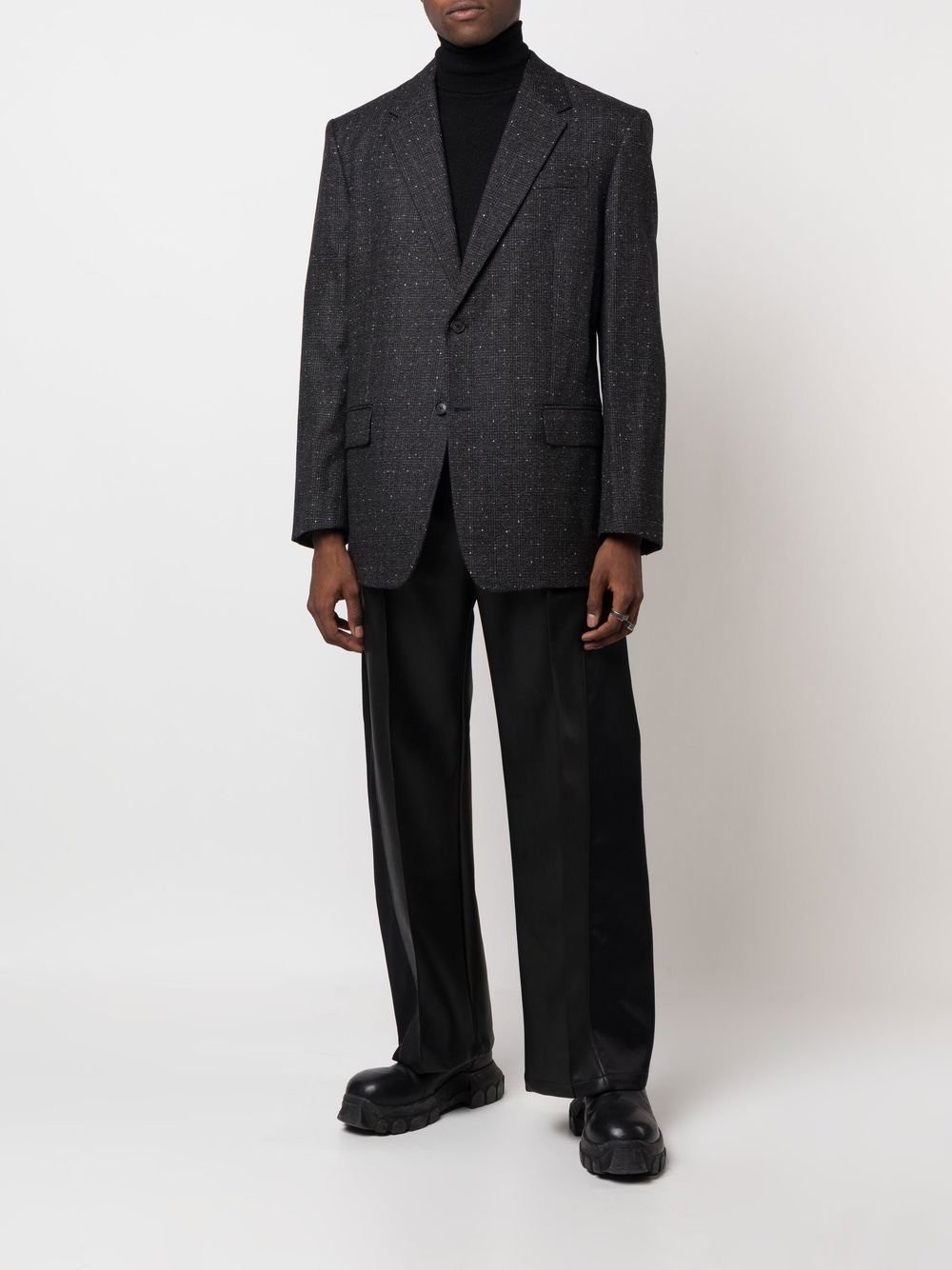 Versace Prince Of Wales Check Single Breasted Blazer, $1,327 | farfetch ...