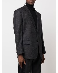 Versace Prince Of Wales Check Single Breasted Blazer