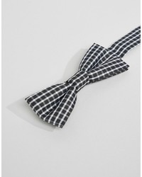 Reclaimed Vintage Check Bow Tie In Black