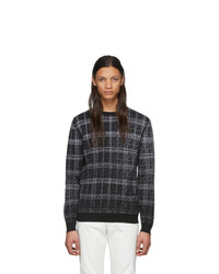 Fendi Black And Grey Wool Forever Sweater