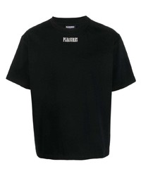 Pleasures Plaid Design Cotton T Shirt
