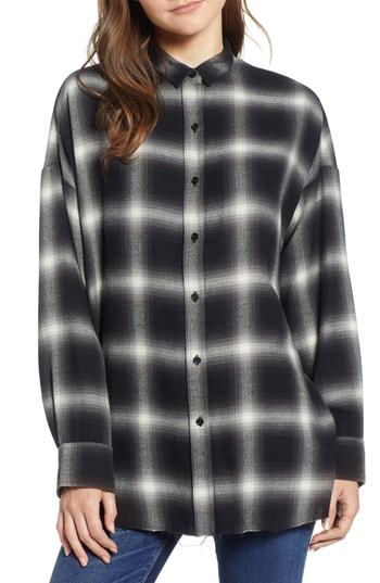 oversize flannel dress