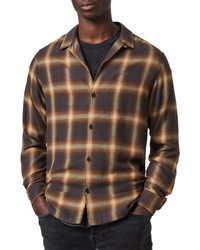 AllSaints Monetta Plaid Flannel Button Up Shirt