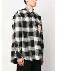 Vetements My Name Is Plaid Flannel Shirt
