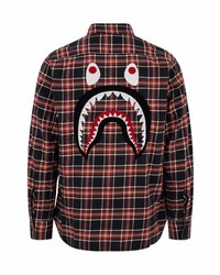A Bathing Ape Shark Flannel Check Shirt
