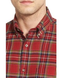 Nordstrom Shop Plaid Flannel Sport Shirt