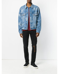 Off-White Checked Detail Jeans
