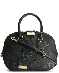Burberry Embossed Check Bowling Bag