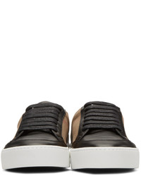 Burberry Black Salmond Check Sneakers