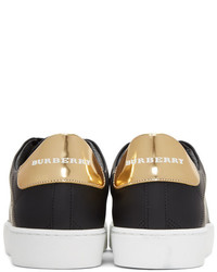 Burberry Black Westford Check Sneakers