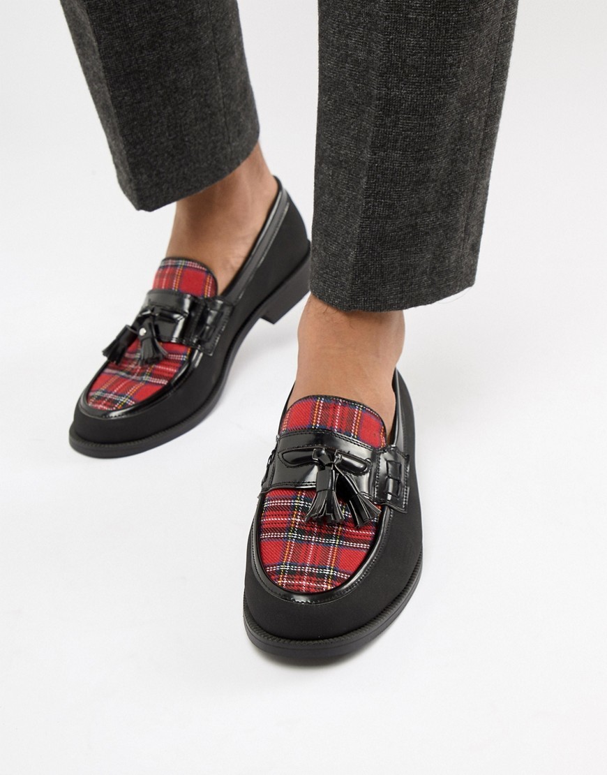 Truffle Collection Tartan Loafer In 