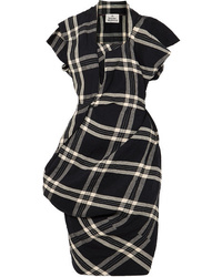 Vivienne Westwood Draped Plaid Linen Dress