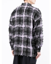 Off Duty Anders Frayed Detail Plaid Shirt