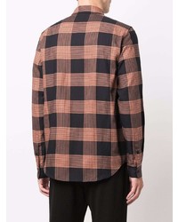 Sandro Check Print Shirt