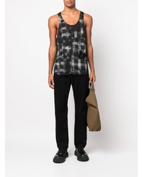 DSQUARED2 Distressed Checked Sleeveless Shirt