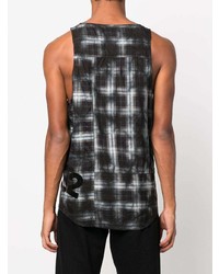 DSQUARED2 Distressed Checked Sleeveless Shirt