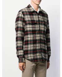 Aspesi Long Sleeved Plaid Shirt