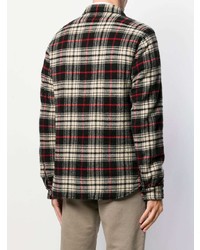 Aspesi Long Sleeved Plaid Shirt