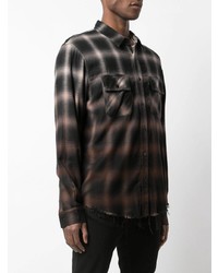 Amiri Ombr Plaid Shirt