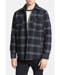 Hurley Pivot Fleece Lined Plaid Flannel Shirt