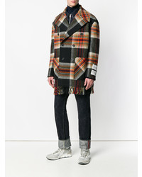 Calvin Klein 205W39nyc Double Breasted Plaid Coat