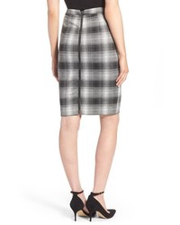 Halogen Plaid Pencil Skirt