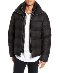 The Very Warm Crosby Plaid Wool Bib Puffer Jacket