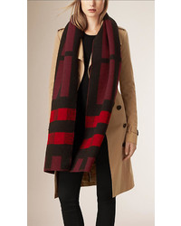 Burberry Check Wool Cashmere Blanket Scarf