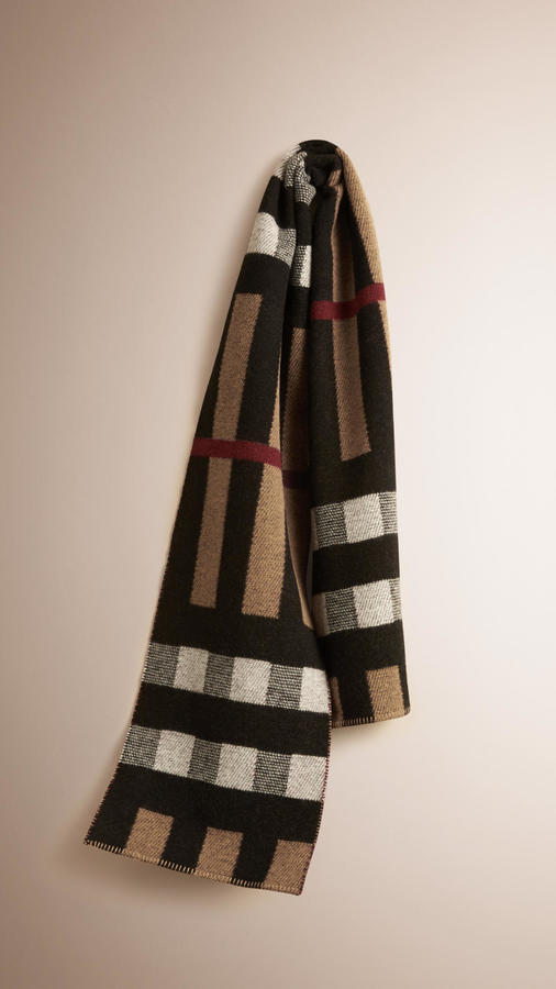 burberry cashmere plaid scarf
