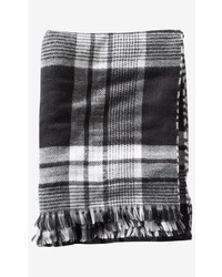 Reversible Double Plaid Blanket Scarf