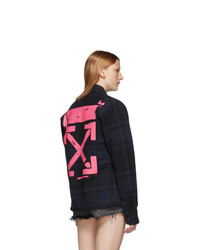 Off-White Black And Navy Stencil Shirt