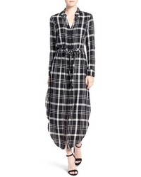 Cupcakes And Cashmere Wes Plaid Shirtdress