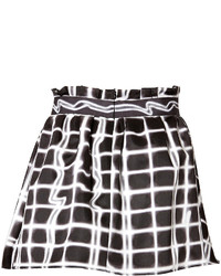 Kenzo Twill Plaid Print Skirt