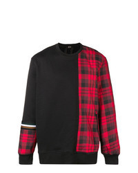Black Plaid Sweatshirt
