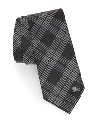 Burberry Manston Graphic Line Check Silk Tie