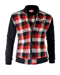 D&R Fashion Jacket Coat Wool Blend Fleece Tartan Nordic Lumberjack Winter Alaska Norway Wear