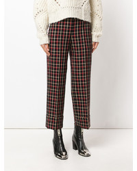 Incotex Checked Cropped Trousers