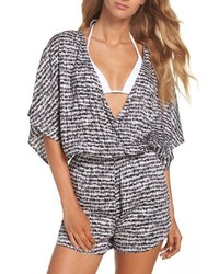 Green Dragon Brushed Between The Lines Cover Up Romper