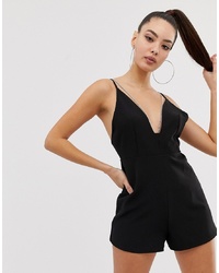 ASOS DESIGN Cami Playsuit With Chain Detail