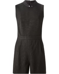 O'2nd Band Collar Textured Playsuit