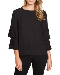 1 STATE 1state Pleated Sleeve Blouse