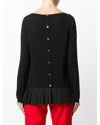 P.A.R.O.S.H. Pleated Detail Knitted Top