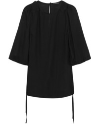 Ann Demeulemeester Pleated Voile Top Black
