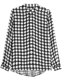 Steffen Schraut Polka Dot Blouse With Pleated Back
