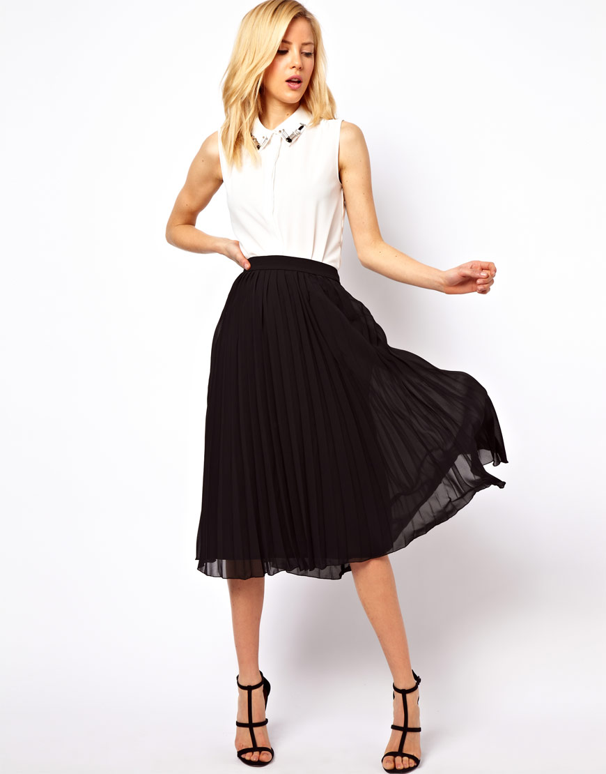 Asos Pleated Midi Skirt, $13 | Asos ...