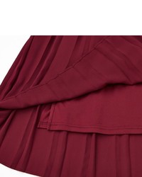 Uniqlo High Waist Chiffon Pleated Midi Skirt