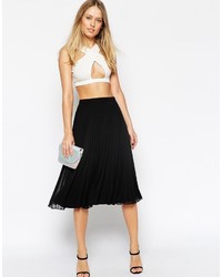 Asos Pleated Midi Skirt