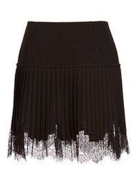 Chagoury Pleated Lace Mini Skirt