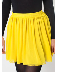 American Apparel Chiffon Double Layered Shirred Waist Skirt